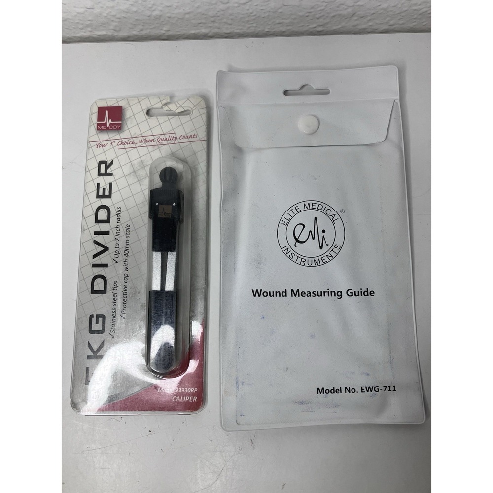 McCoy Medical RN Nursing EKG Calipers Wound Measurement Kit Nurse Practitioner